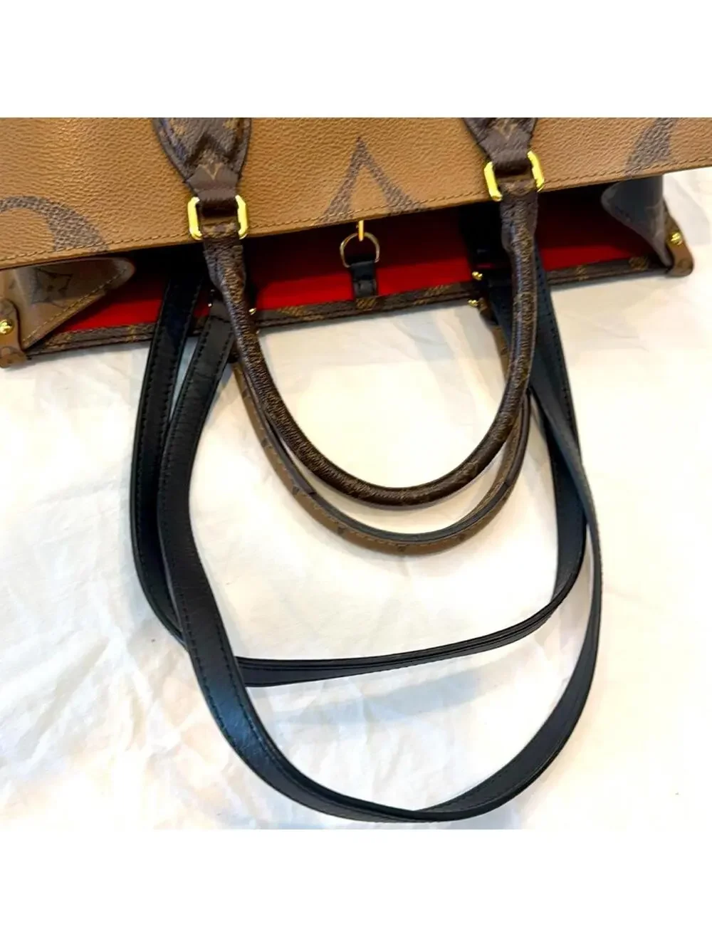 Authentic Louis Vuitton Brown OnTheGo MM Tote Bag
